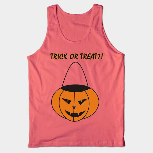 Halloween Pumpkin - Trick or treat?! Tank Top by SPAZE